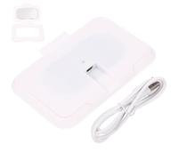 PAMINGONO Portable Tissue Warmer USB Wet Wipe Heater with Constant Temperature Design for Home and Travel Diaper Changing Comfort and Easy to Use White Device