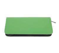 PAMINGONO Pu Green Barber Scissors Pouch with Big Capacity to Hold Two Scissors Lightweight Practical Tool Bag for Hairdressers and Barbers