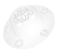 PAMINGONO PVC Clear Painting Hat Decor for Creative Graffiti Coloring Cap to Develop Imagination Hand-brain Coordination and Fine Motor Skills Transparent Art Ornament for Boys