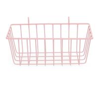 PAMINGONO Rabbit Hay Feeder Metal Hanging Rack with Waste-reducing Design for Bunny and Small Animals, Iron Material, Pink, 23.5cm × 10cm