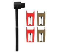 PAMINGONO Record Player Needle Replacement Stylus with Cleaning Brush for Vinyl Turntables Compatible with Phonograph Models Easy Maintenance and Extended Equipment Lifespan