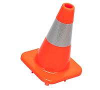 PAMINGONO Red Reflective Traffic Cone High Plastic Safety Road Block Parking Supply Outdoor Training Cone for Sports Practice and Family Use