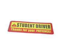 PAMINGONO Reflective Student Driver Magnetic Car Sign with Easy Installation and Removal, Unique Style Magnet for Learner Drivers Suitable for DIY Vehicle Decoration and Nighttime Driving