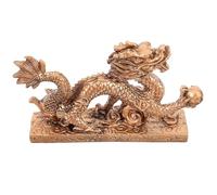 PAMINGONO Resin Dragon Craft Figurine Finish Decorative Dragon Ornament for Home Tabletop and Feng Shui Prosperity, Lucky Animal Sculpture for Office Spaces