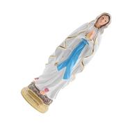 PAMINGONO Resin Madonna Ornament Virgin Mary Statue with Praying Hands Religious Catholicism Decoration for Church Desktop and Home Décor Accent