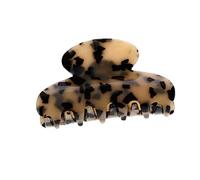 PAMINGONO Retro Marble Pattern Acrylic Hair Claw Clip Large Ponytail Clamp for Women Beige Vintage Hair Barrette