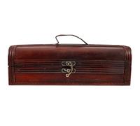PAMINGONO Retro Wooden Wine Box with Tote Rope for Red Wine Bottles, Portable and Sturdy Wooden Bottle Box, for Engagement and New Year's Presentation
