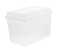 PAMINGONO Reusable Fridge Bread Storage Box Lid Transparent Container for Kitchen for Toast and Food Preservation Stylish Organizer for Home Bakery and Shop