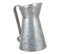 PAMINGONO Rustic Metal Flower Bucket Vintage Vase Pot for Fresh and Artificial Flowers Chic Farmhouse Home Retro Country Style Floral Arrangement Container