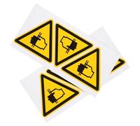 PAMINGONO Safety Warning Decals with Hand Crushing Warning for Equipment Use 6pcs Self-adhesive Vinyl Caution Stickers Easy to Carry for Safe Working Environment