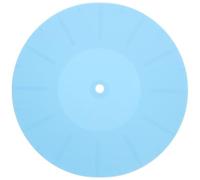 PAMINGONO Silicone Turntable Mat Anti-static Record Player Slipmat Shock Absorption Vibration Reduction Vinyl Record Pad Blue Replacement for Players