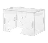 PAMINGONO Small Animal Hideout Acrylic Rat Shelter for Gerbils and Hedgehogs, Easy to Clean Habitat Suitable for Hamsters and Guinea Pigs in Single Room