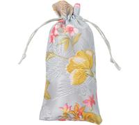 PAMINGONO Small Drawstring Jewelry Pouch Bag, 8x16cm Cotton Linen Silk Blend Comb Storage Bag, Portable Pouch for Jewelry and Accessories