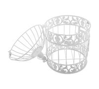 PAMINGONO Small European-Style Iron Birdcage Decor for Weddings and Home Centerpieces, Indoor Decorative Bird Carrier with 19Cm Diameter and 35Cm Height, Rustic Parrot Take-Out Cage and