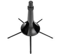 PAMINGONO Small Metal Clarinet Holder Stand with 5 Legs and Cotton Support, Black Trumpet Displaying Rack for Musical Instruments, Compact Storage and Display Stand for Oboe and Trumpet