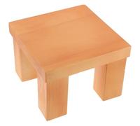 PAMINGONO Small Wooden Photography Props Stool, Mini Bench for Studio, Khaki Plant Decorative Posing Prop for Newborn and Photoshoot