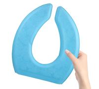 PAMINGONO Soft Waterproof Eva Toilet Seat Cushion Pad U-Shape Design with Self-Adhesive Backing for Household Toilet Use, Washable and Thickened Seat Cushion Suitable for Winter Season, Blue