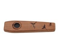 PAMINGONO Solid Walnut Wood Kazoo for Adults - Professional Wind Musical Instrument with Sturdy Membrane - Classic Wooden Kazoo Flute for Music Accompaniment and Performance