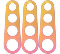 PAMINGONO Spaghetti Measuring Gadget Pasta Measuring Tool Stainless Steel Compact and Easy to Use 3pcs with 4 Holes for Home Kitchen, for Gourmet Cooks and Dieters