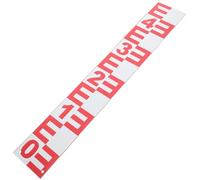 PAMINGONO Stainless Steel Water Level Gauge River and Water Bodies Red Coating Easy to Clean Smooth Surface Professional Hydrological Measurement Tool