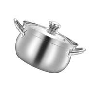 PAMINGONO Stock Pot High Temperature Resistant Stainless Steel 5l with Lid Soup Pot Suitable for Electric Ceramic and Gas Stove for Home Cooking and Stewing