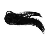 PAMINGONO Straight Headband Wig with Bangs Natural Black Hair Topper for Women Invisible Clip-in Design for Secure Fit Volume Boosting for Thinning Hair and Grey Coverage