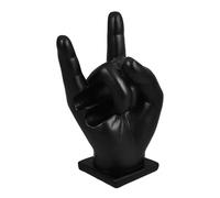PAMINGONO Sturdy Resin Drum Stick Holder in Black with Hand Gesture Shape, Not Easy to Break Or Wrinkle, Drum Stick Bracket for Desktop Storage and Display