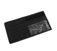 PAMINGONO Sun Visor Storage Bag for Car Interior Multi Functional Visor Organizer Hook and Loop for Keeping Car Accessories Tidy