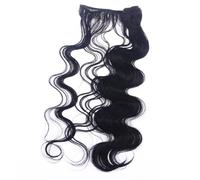 PAMINGONO Synthetic Hair Extensions No Shedding Bundles Black Body Wave Can be Styled for Braids and Messy Bun Hairstyles