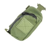 PAMINGONO Tactical Shoulder Bag Green, Small Outdoor Travel Medicine Pouch with Molle Attachment, Compact Storage Tool Bag for Hiking, Camping, and Emergency Use