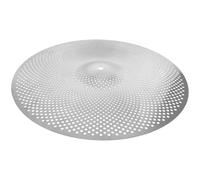 PAMINGONO Thickened 20-inch Alloy Silent Drum Cymbals Grey Percussion Mute Cymbal for Drum Kit Practice and Jazz Set Accessory