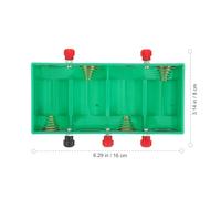 PAMINGONO Thickened 4-Cell Aa Battery Box with Parallel Terminals for Physics and Electricity Experiments, Sturdy Organic Material Case for School Teaching Instruments