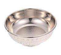 PAMINGONO Thickened Zine-Alloy Worship Bowl for Religious Sacrifices and Ancestor Offerings Smooth Polished Edges Decorative Tableware for Home and Temple Use East Asian Culture