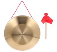 PAMINGONO Traditional Percussion Instrument Set 22Cm Chinese Gong with Hammer and Rope for Opera Music and Festival Performance Assorted style
