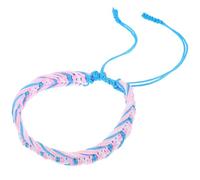 PAMINGONO Trans Bracelet Pride Wristband with Colorful Woven Bracelet Design Adjustable Rope for Daily Wearing and Gift Occasions Featuring Vibrant Lgbtq Pride Jewellery Style