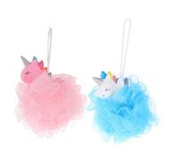 PAMINGONO Unicorn Bath Balls Bath Ball 2Pcs Portable for Skin Cleaning with Lanyard