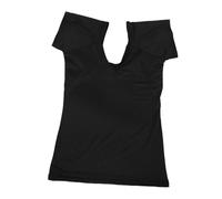 PAMINGONO Unisex Sweat Pad T-shirt with Breathable Mesh Undershirt, Short Sleeve Cotton Armpit Sweat Prevention Vest for Gym, Yoga, and Daily Wear - Size L