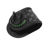 PAMINGONO Universal Anti-Slip Car Dashboard Mat with 360° Rotating Phone Holder and Temporary Parking Number, Non-Skid Grip Pad for Secure Mobile Mounting and Organized Vehicle Interior