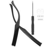 PAMINGONO Universal Tr90 Eyeglasses Replacement Legs 9.5mm Wide Glossy Black Temple Arms for Glasses Repair Kit Suitable for Eyewear Maintenance and Frame Restoration