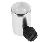 PAMINGONO Universal Tuning Fork Feet Replacement, Natural Amethyst round Chalcedony Base, Silver Tuning Fork Repair Parts for Meditation and Musical Instrument Accessories