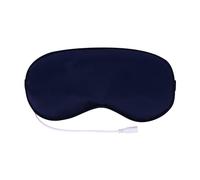 PAMINGONO USB Powered Lavender Steam Eye Mask for Sleeping Dark Blue Heated Eye Cover to Fatigue Circulation Soft Blindfold for Home Travel Office Yoga Spa Use