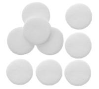 PAMINGONO Velour Cotton Rounded Powder Puff 12pcs 45mm X 7mm Soft Loose Face Makeup Pads for Women Cosmetic Blending and Setting Tools
