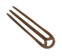 PAMINGONO Vintage Chinese Wood Hair Stick Fork Retro Bun Maker for Women Long Elegant Hair Accessory Handcrafted Green Sandalwood Hairpin Classic Hairstyle Decoration for Weddings and Daily