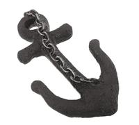 PAMINGONO Vintage Large Anchor Wall Hook Resin Nautical Decorative Hanger for Coats Towels Keys, Rustic Ship’s Hook Suitable for Entryway Mudroom Beach House