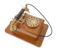 PAMINGONO Vintage Wall Mounted Rotary Dial Phone, Retro Decorative Telephone Prop for Home and Cafe, Antique Style Fake Old Phone Model for Photography and Interior Décor