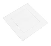 PAMINGONO Wall Access Panel Pipe Cover, Drywall Access Panel, Plastic, White, 100mm/3.94 X 3.94in, Bathroom DIY Plumbing Cover Plate for Pipe Openings