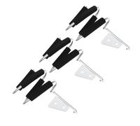 PAMINGONO Wall Mounted Hair Dryer Holder Racks in Black Stainless Steel 3pcs with Sponge Padding, Space-saving Styling Tool Organizers for Homes and Beauty Salons