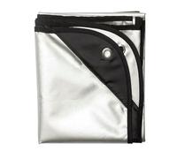 PAMINGONO Waterproof Black Silver Double-Sided Drum Set Protective Cover Dustproof Oxford Cloth Drum Kit Accessory Suitable for Jazz and Electronic Drummers