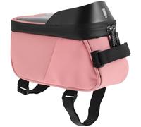 PAMINGONO Waterproof for Cycling and Outdoor Adventures Phone Holder Bag Multifunctional Bike Frame Bag with TPU and Pu Material, Phone Holder Bag Compatible with Phones Under 6.5 Inch
