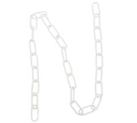 PAMINGONO White Iron Pendant Light Chain for Chandelier, High Reliability and Easy to Install Hanging Light Accessory Suitable for Indoor and Outdoor Use